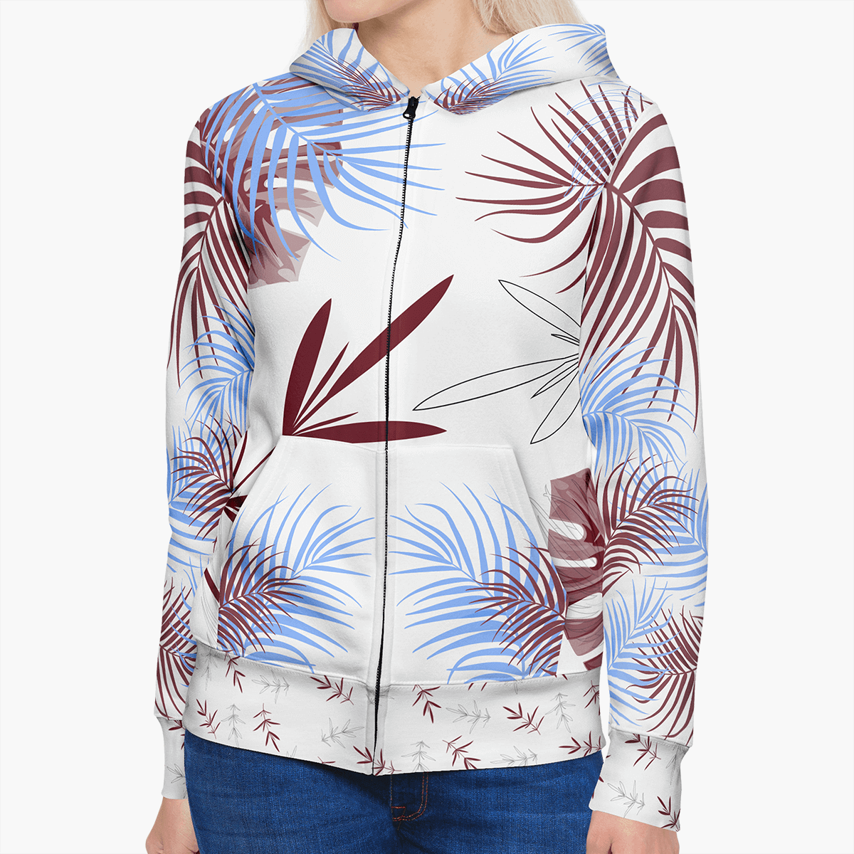 Print On Demand All-Over Print Zip-Up Hoodies with Automated… | Gooten